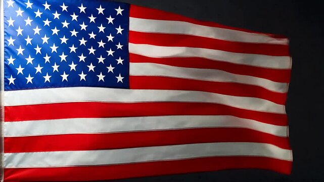 Premium American flag waving in the wind for Contemporary Lifestyle and Visual Storytelling