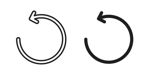 Fototapeta premium Undo icon for web and application. EPS10