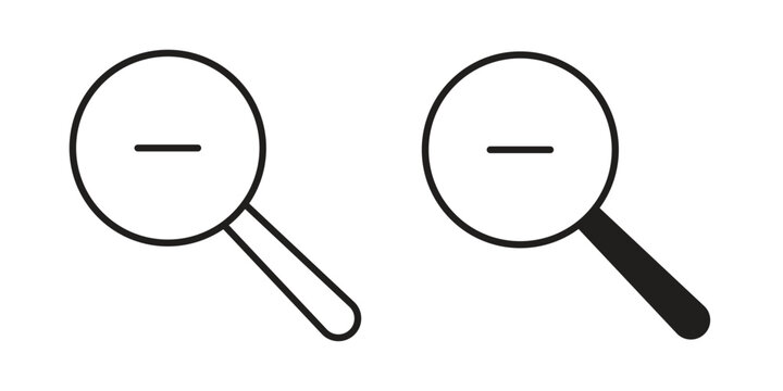 Zoom out icon for web and application. EPS10