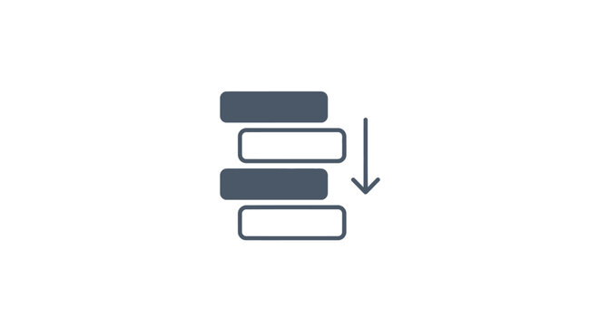 Abstract illustration of descending blocks representing a process or system
