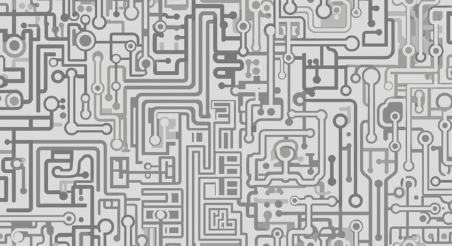 A modern, minimalist illustration of interconnected circuitry, conveying a sense of complexity, precision, and innovative technology for web and marke