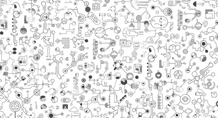 A visually striking abstract representation of interconnectedness and communication, perfect for conveying teamwork and global collaboration in market © Go