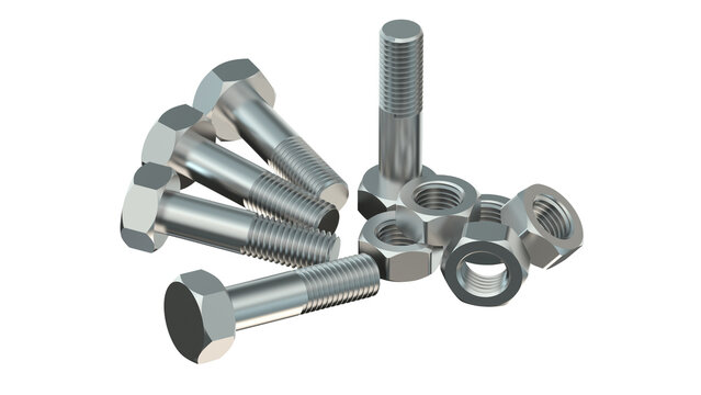 set of bolts and nuts