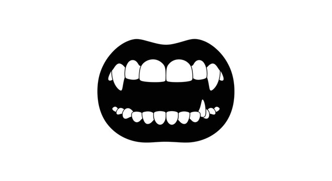 Vampire Mouth with Fangs