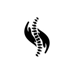 Naklejka premium Chiropractic Spine Care Icon