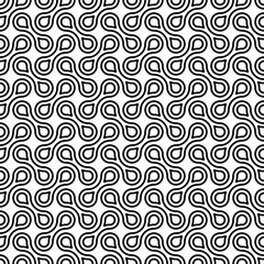 Obraz premium Droplet Seamless Pattern Black and White Coloring Page and Background