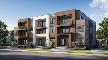 Fototapeta premium modern residential building