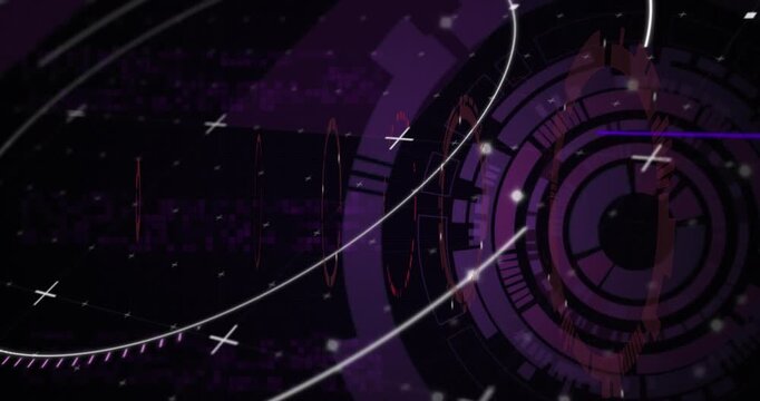 Animation of scope scanning over people exercising