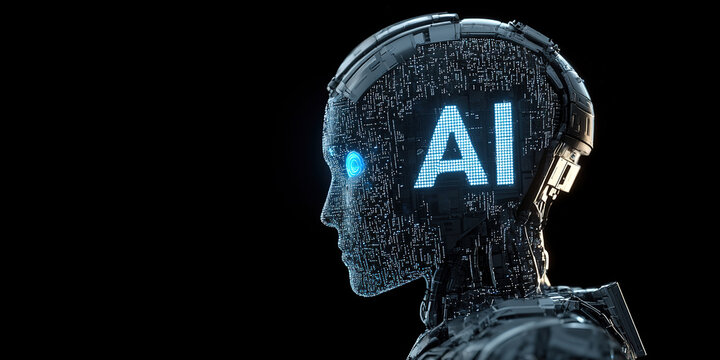Artificial Intelligence Robots AI Theme Technology Background