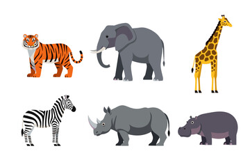 Obraz premium African Wildlife Animals Collection