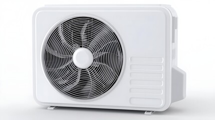 Fototapeta premium Modern air conditioning unit with a sleek design, perfect for cooling indoor spaces efficiently.