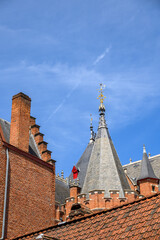 Obraz premium Historical Old Town and UNESCO World Culture Heritage site of Bruges in West Flanders, Belgium