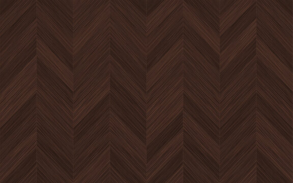 SEAMLESS chevron wood flooring texture, dark mahogany wood, wooden floor, repeating pattern.