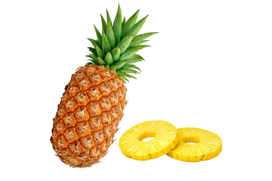 pineapple on white background
