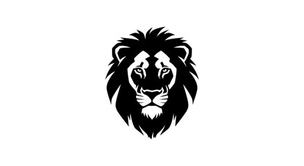 Obraz premium Majestic Lion Head Vector Illustration on White Background.