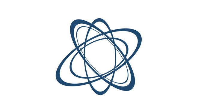 Abstract Atomic Orbitals Logo Design