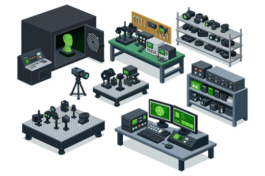 Scientific Laboratory Equipment Setup