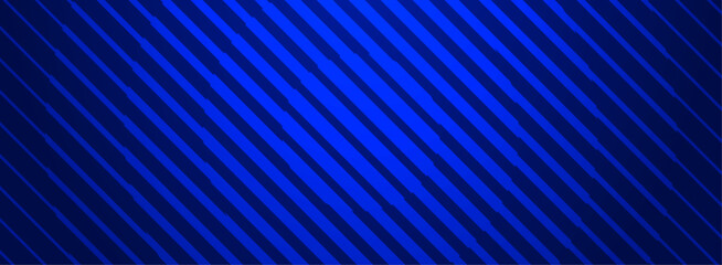 Obraz premium Abstract Blue Geometric Background with Diagonal Stripes Pattern, Modern Futuristic Technology Banner, Digital Network Web Header, Corporate Backdrop