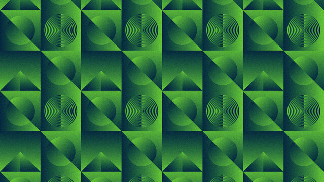 Gemini berkata

Abstract green background with a seamless pattern of green leaves in a geometric mosaic style featuring triangle and diamond shapes for a 3d vector wallpaper design