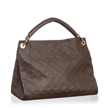 Louis Vuitton Artsy bag in brown Monogram Empreinte leather and gold hardware. Milan, Italy, October 3_2025