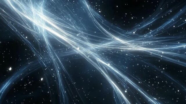 Spectacular cosmic swirl of light and energy in the vast universe during a stellar phenomenon