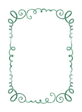 Green Swirl Decorative Frame
