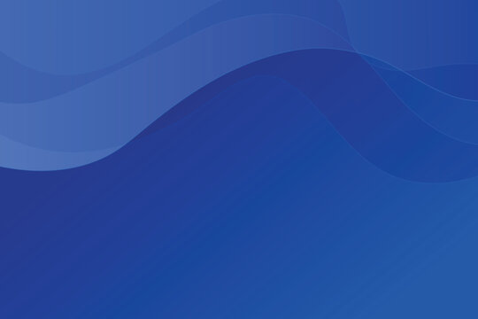 Abstract blue technology background with dynamic flowing waves. Trendy smooth business banner. Vector wavy business concept