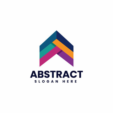 An eye-catching abstract logo design featuring geometric shapes, representing modernity and professionalism, making it suitable for brands across various industries seeking sophistication.