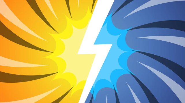 Versus Fight Backgrounds Typical Background to show a combat or game. Battle Colorful Background Animation.