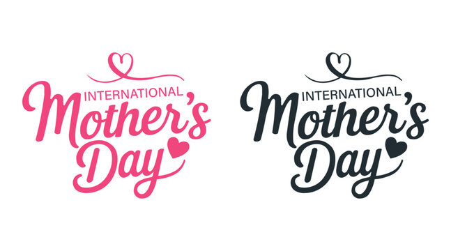 International Mother&rsquo;s Day Typography Design