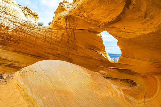 Melody Arch and Dannys Arch Panoramic View in Coyote Buttes North Arizona