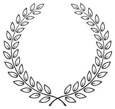 Laurel Wreath Illustration Design Element Achievement Award Decoration Frame Leaves Icon Branch Victory Symbol