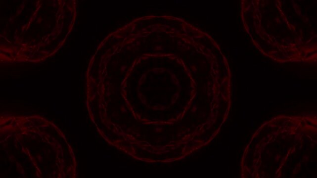 Red Cyber Energy Core Abstract Loop Background