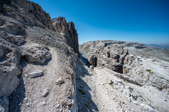 Lagazuoi - a mountain in the Dolomites in Italy (2835 meters)