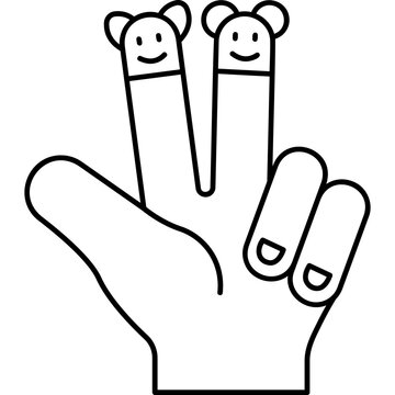 Finger Puppet Icon