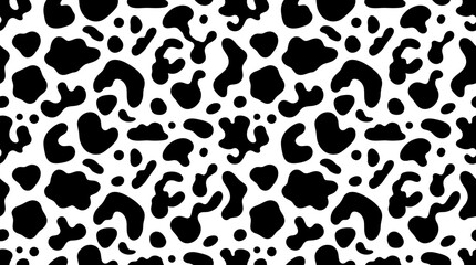 Black and white cheetah print pattern. © Suro