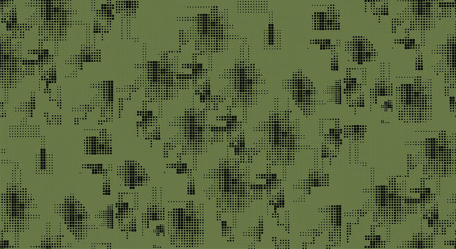 Seamless Camouflage halftone square abstract pattern, Military Camouflage repeat pattern design for Army background, printing clothes, fabrics, sport jersey texture, wallpaper and wrapping paper print