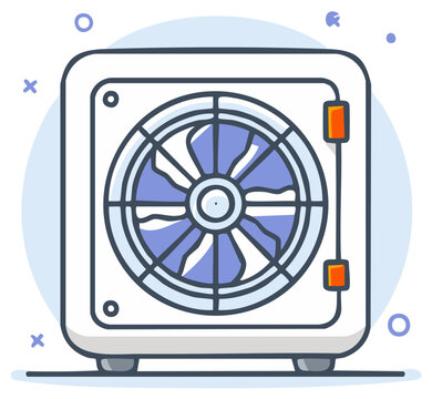 Computer Power Supply Unit Fan Technology Cooling System Icon