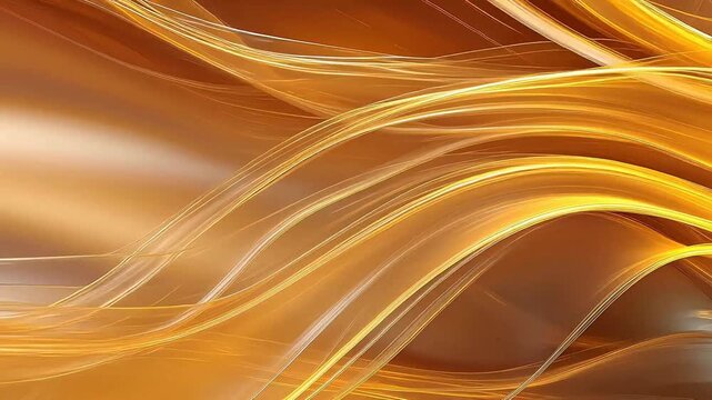 Digital technology orange wave curve abstract background