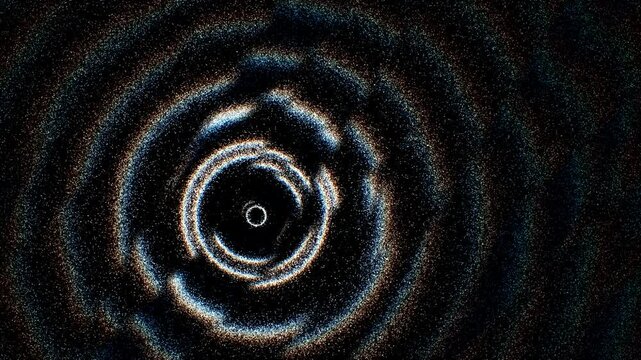 Abstract circular ripple waves on dark background
