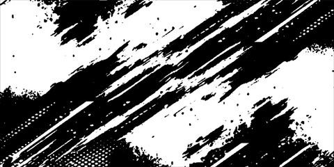 Tire tracks background for rally, drift, motocross, off-road and other auto and motorsport. Black tire marks on a white background with a worn effect and splashes of dirt. Vector isolated texture © Rohman