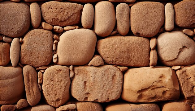 Wall Made Of Rammed Earth Clay Elements