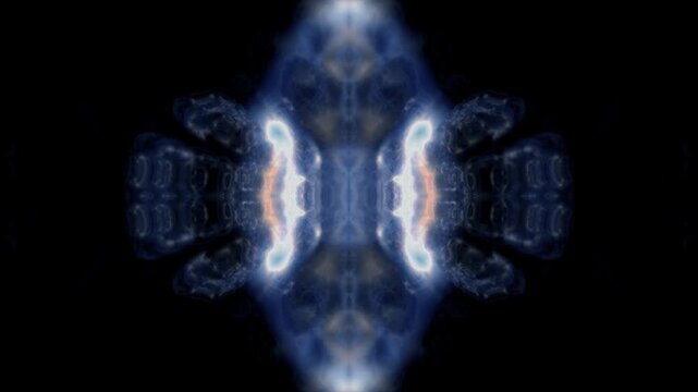 Abstract cosmic energy field with glowing nebula plasma ripples