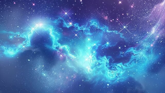 Abstract composition with empty starry sky for zodiac sign symbol