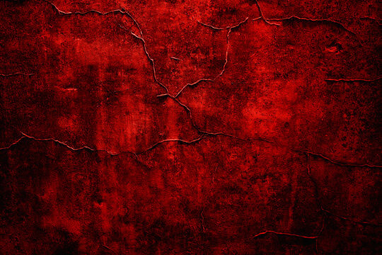 Cracks in a Decayed Dark Wall with Distressed Texture, Dark Horror Texture