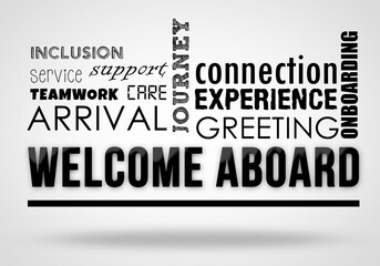 Obraz premium Welcome Aboard - Illustration Concept