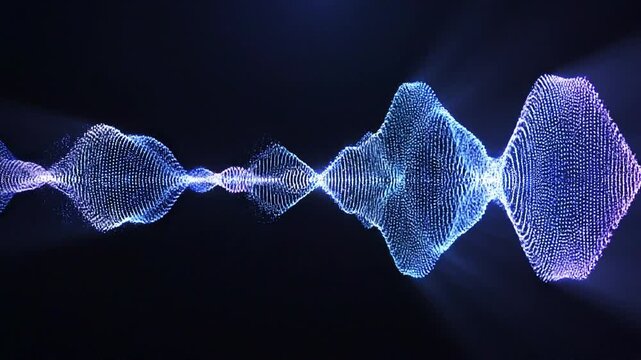 AI Voice Recognition Wave Animation with Dynamic Sound Visualization