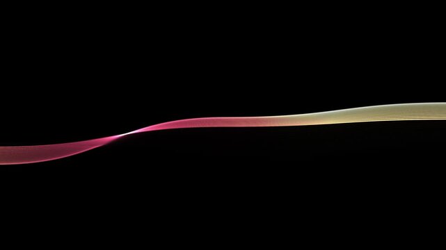Abstract texture line wave on black screen with neon sound waves, digital equalizer analyzer interface, futuristic music visualization, cinematic ambient noise texture, seamless loop 4k background