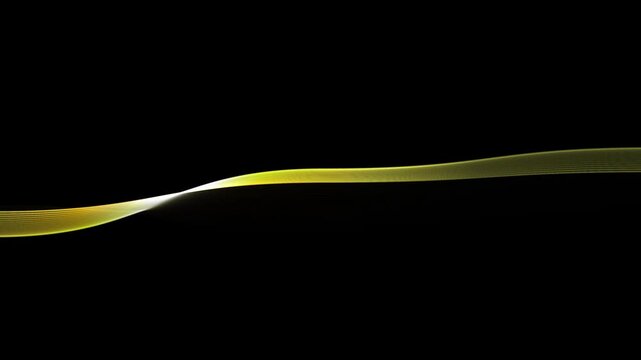 Dynamic neon audio spectrum line wave on black screen with colorful particle flow, futuristic sound visualization, digital equalizer interface, glowing particle dust texture overlay, seamless loop 4k