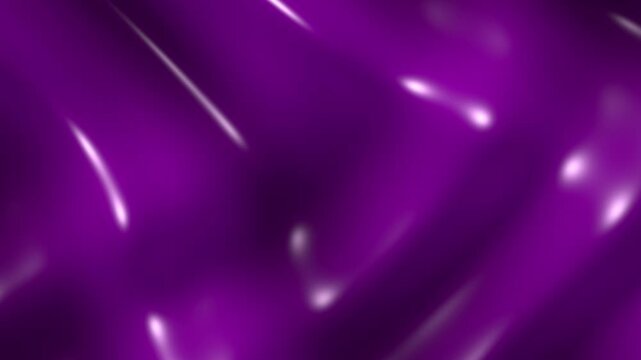 Abstract purple glossy silk fabric motion background